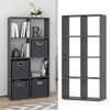 Raumteiler Scutum Grau 143 x 72 cm Vicco Bild 2