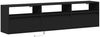 TV-Wandschrank, TV-Hängeboard Fernsehschrank mit LED Schwarz 180 x 31 x 45 cm Bild 3