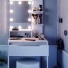 Schminktisch Ruben Weiß 60 cm mit LED Beleuchtung und Hocker Vicco Bild 5