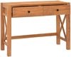 Schreibtisch mit 2 Schubladen, recyceltes Teak, 100 x 40 x 75 cm Bild 5