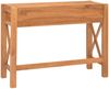 Schreibtisch mit 2 Schubladen, recyceltes Teak, 100 x 40 x 75 cm Bild 2