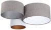 BPS Koncept 080-06-062 Deckenleuchte Trio Weiß, Grau, Silber, Gold 3 x E27 L:91cm H:30cm dimmbar Bild 4