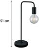 Tischlampe Diallo51x15 cm Stahl 1 kg schwarz Bild 4
