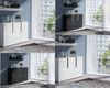 Sideboard Kommode DALLAS 135x90x40cm Schwarz HGL / Weiss HGL Bild 2