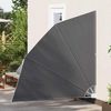 vidaXL Balkon Sichtschutz 210 x 210 cm Polyester Schwarz 42000935 Bild 3