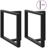 vidaXL Esstischbeine T-Form 2 Stk. Schwarz 100x35x(72-73) cm Stahl 4013068 Bild 5