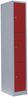 Schließfachschrank Fächerschrank Wertfachschrank 180 x 31,5 x 50 cm 3 Fächer Abteilbreite 300 mm Lichtgrau/Rot 520314 Bild 2
