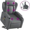 vidaXL Massagesessel mit Aufstehhilfe Grau Kunstleder 3204554 Bild 2