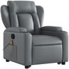 vidaXL Massagesessel mit Aufstehhilfe Grau Kunstleder 3204554 Bild 4
