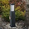 LED Wegeleuchte, 2 Steckdosen, Edelstahl, grau, H 45,5 cm Bild 3