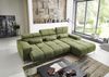 Wohnlandschaft >Starlett< elektr. Sitztiefenverstellung, 3 Kissen, khaki - 285x99x201 (BxHxT) Bild 2