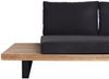 Garten-Garnitur mit Sessel HWC-H54, Lounge-Set Sofa, Spun Poly Akazie Holz FSC® Aluminium ~ hellbraun, Polster dunkelgrau Bild 5