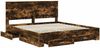 vidaXL Bettrahmen Geräucherte Eiche 200 x 200 cm Holzwerkstoff 3409612 Bild 5