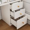 Hochbett Einzelbett mit Holzlattenrost, USB/Type-C Ladebereich, L-förmigem Schreibtisch, Regalen und Schubladen,ohne Matratze Bild 5