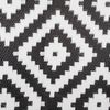 Bo-Camp Outdoor-Teppich Chill mat Falconwood 2 m Rund Schwarz und Weiß 423790 Bild 3