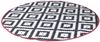Bo-Camp Outdoor-Teppich Chill mat Falconwood 2 m Rund Schwarz und Weiß 423790 Bild 2