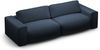 Micadoni Sofa Victor 3-Sitzer Strukturierter Stoff Königsblau Bild 3
