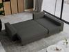 Ecksofa mit Schlaffunktion L-Form mit Bettkasten - DORIAN-Non - Dunkelgrau Boucle Bild 4