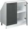 Küchenschrank für Dachschrägen R-Line Anthrazit Landhaus 80 cm mit 2 Türen Vicco Bild 4