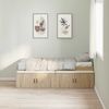 vidaXL Bettrahmen mit Speicher Sonoma-Eiche 90 x 190 cm Holzwerkstoff 3335207 Bild 2