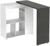 Vente-unique - SATURNE Barmöbel Holz, PlattePlastik GrauWeiß - B 39,6 cm45 cm x H 100 cm95,5 cm95 cm x L 172 cm45 cm120,1 cm Bild 4