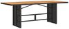 vidaXL 7-tlg. Garten-Essgruppe mit Kissen Schwarz Poly Rattan 3276861 Bild 3