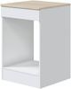 Dmora Komplette Küche Telinea, Moderne Küchenkomposition, Modular Set für Küche, Funktionelle Küchenlösung, Weiß und Eiche Bild 4
