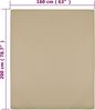 vidaXL Spannbettlaken Jersey Taupe 160x200 cm Baumwolle 136226 Bild 4