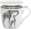 KÖNITZ 115S572760 Becher AMAZING ANIMALS Giraffen 425 ml mit Sieb und Deckel, Bone China Porzellan / Design Vanessa Kahl Bild 1