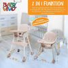 Baby Vivo 'Oscar' Design 2in1 Kinderhochstuhl pink Bild 3