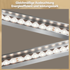 ZMH LED Deckenleuchte 24W Silber 4000K Neutralweiß Eckig Drehbar Modern Design Lampe für Schlafzimmer Wohnzimmer Küche Flur Bild 5