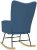 vidaXL Schaukelstuhl Blau Stoff 4016797 Bild 5