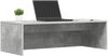 vidaXL Wandtisch Beton Grau 100 x 45 x 30 cm Holzwerkstoff 891403 Bild 3