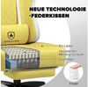 GTPLAYER Gaming-Stuhl Ergonomischer Gaming Sessel Schreibtischstuhl aus Stoff/Kunstleder (Pacekung), Federsitzkissen mit Fußstütze Bild 2