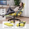 GTPLAYER Gaming-Stuhl Ergonomischer Gaming Sessel Schreibtischstuhl aus Stoff/Kunstleder (Pacekung), Federsitzkissen mit Fußstütze Bild 4