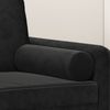 vidaXL Zierkissen 2 Stk. Schwarz Ø15x50 cm Samt 349514 Bild 5