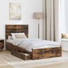 vidaXL Aufbewahrungsbett Geräucherte Eiche 100 x 200 cm Holzwerkstoff 3408491 Bild 3