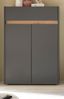 Schuhschrank Center in grau matt und Eiche Wotan 85 x 122 cm Bild 2