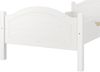 Einzelbett weiß 90x200 Futonbett Bettrahmen Singlebett Lattenrollrost 60.30-09WFL Bild 5