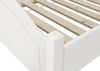 Einzelbett weiß 90x200 Futonbett Bettrahmen Singlebett Lattenrollrost 60.30-09WFL Bild 4