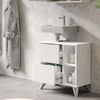Waschbeckenunterschrank Leano Weiß 60 x 62 cm mit 2 Schubladen Vicco Bild 5