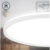 B.K.Licht - LED Deckenlampe mit indirektem Licht, 3cm flach, neutralweißes Licht, Lampe, Deckenleuchte, Wohnzimmerlampe, LED Panel, Küchenlampe, Deckenbeleuchtung, 42x3 cm, Weiß Bild 3