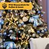 SALCAR 2m Christbaumbeleuchtung mit Ring, Sterne Lichterkette Weihnachtsbaum mit Fernbedienung und 9 Modi, LED Tannenbaum Überwurflichterkette, Warmweiß Bild 2