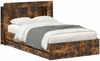vidaXL Bettgestell mit Stauraum Geräucherte Eiche 120 x 190 cm 3434025 Bild 2