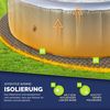 tillvex® Whirlpool Unterlage rund Grau 196 cm | Bodenmatte Poolunterlage Matte für Outdoor Whirlpools | Thermo Bodenschutzmatte Pool Untergrund | Bodenschutz Bodenplatte schützt & isoliert Bild 4