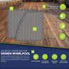 tillvex® Whirlpool Unterlage rund Grau 196 cm | Bodenmatte Poolunterlage Matte für Outdoor Whirlpools | Thermo Bodenschutzmatte Pool Untergrund | Bodenschutz Bodenplatte schützt & isoliert Bild 5