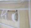 Schuhschrank Campingschrank Faltschrank Stoff 140x52x18cm creme Bild 4