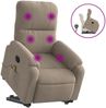 vidaXL Massagesessel mit Aufstehhilfe Taupe Mikrofasergewebe 3204936 Bild 2