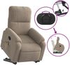 vidaXL Massagesessel mit Aufstehhilfe Taupe Mikrofasergewebe 3204936 Bild 5