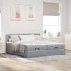 vidaXL Ottoman-Bett mit Matratzen Hellgrau 160x200 cm Stoff 3311966 Bild 3